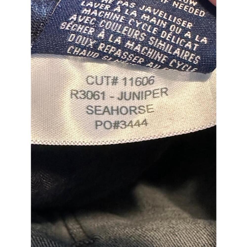 Fidelity Denim Women’s Juniper Cropped Flare Raw Hem Seahorse Dark Wash Sz 24‌‌‌ - Picture 12 of 14
